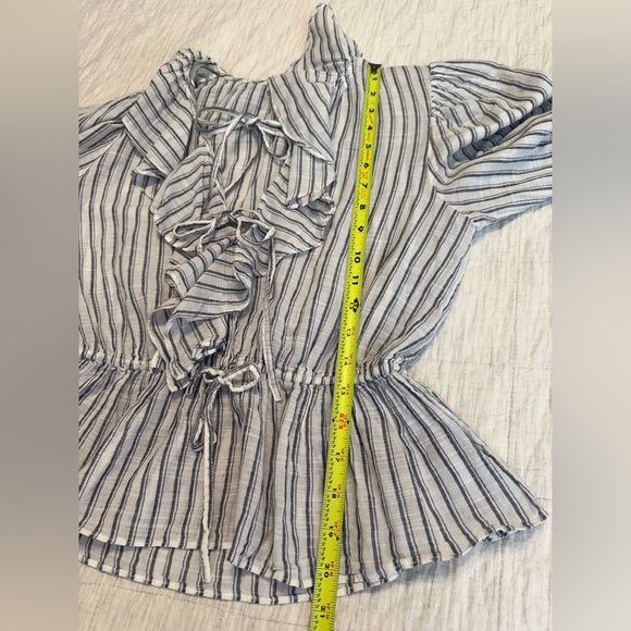 ULLA JOHNSON Kalila Blouse in Cloud Size 2 - Picture 9 of 11